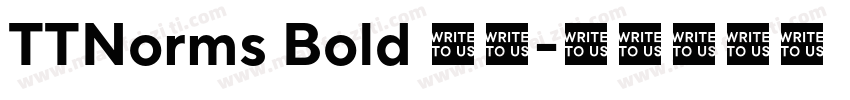 TTNorms Bold 粗体字体转换